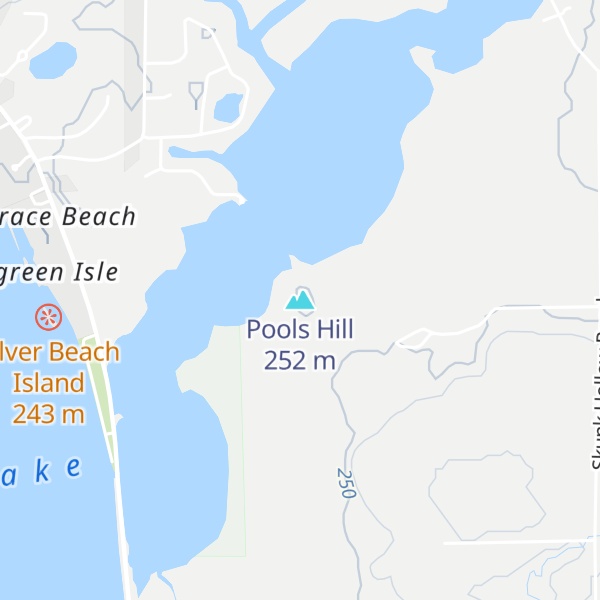 Map of Pools Hill