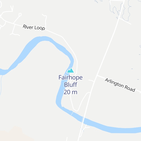 Map of Fairhope Bluff