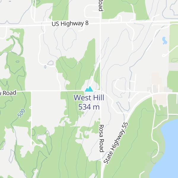 Map of West Hill