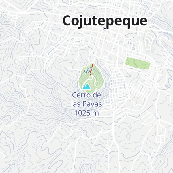 Map of Cerro de las Pavas