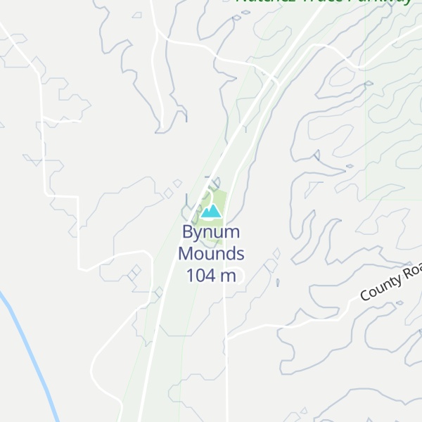 Map of Bynum Mounds