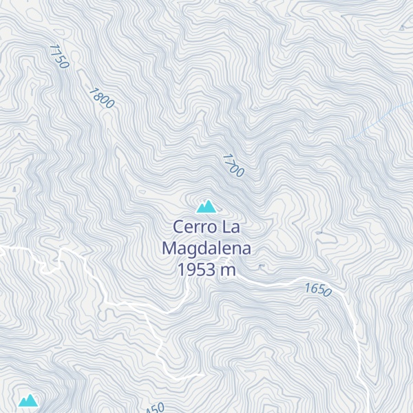 Map of Cerro La Magdalena