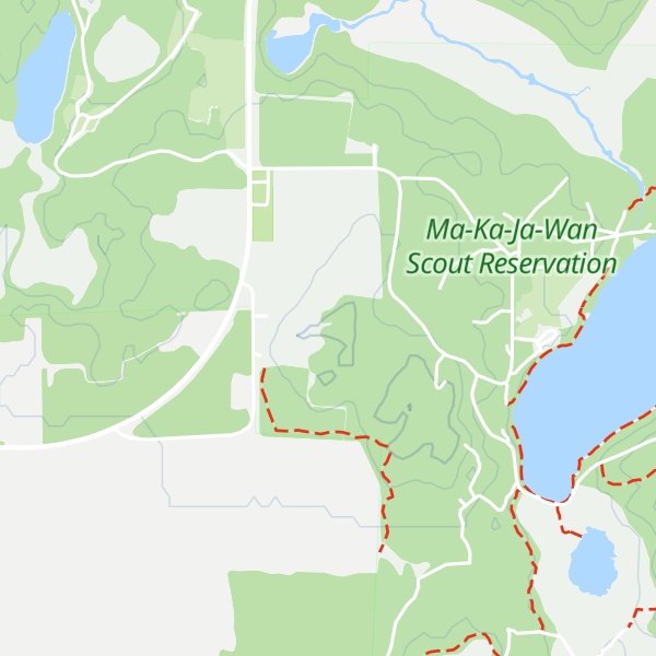 Map of Hib's Knob