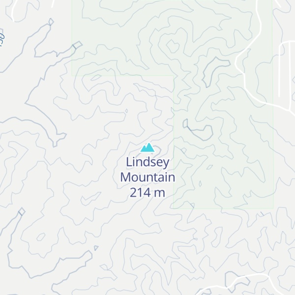 Map of Lindsey Mountain