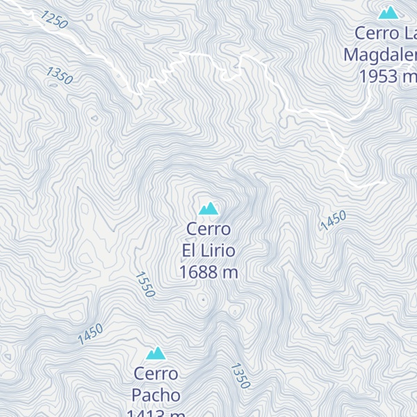 Map of Cerro El Lirio