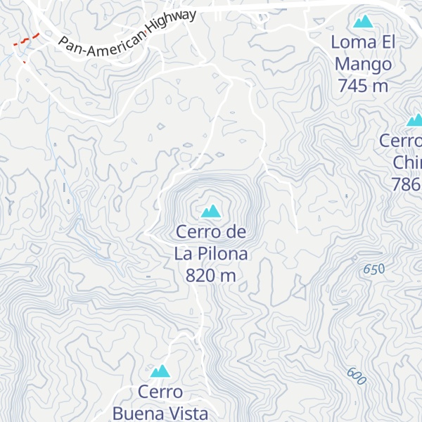 Map of Cerro de La Pilona