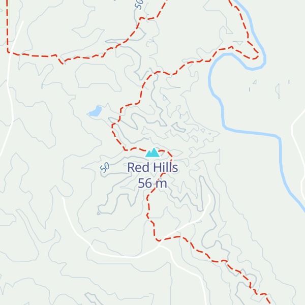 Map of Red Hills