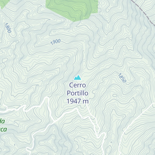Map of Cerro Portillo