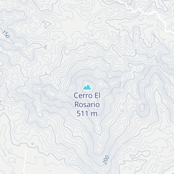 Map of Cerro El Rosario