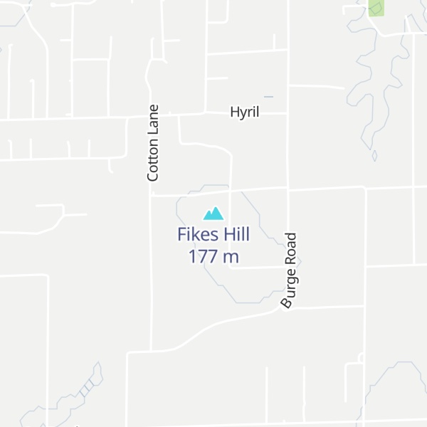 Map of Fikes Hill