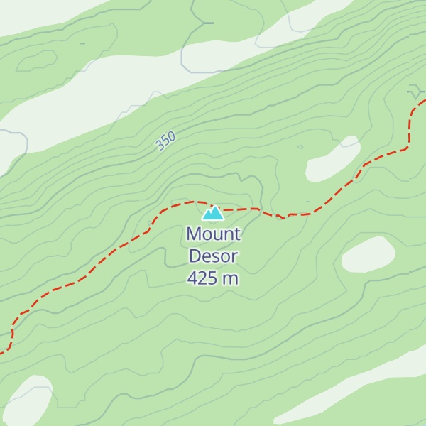 Map of Mount Desor
