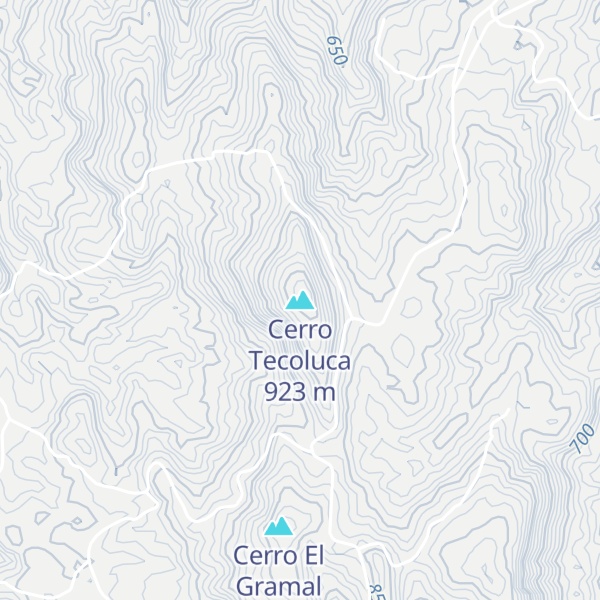 Map of Cerro Tecoluca