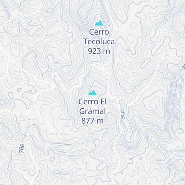 Map of Cerro El Gramal