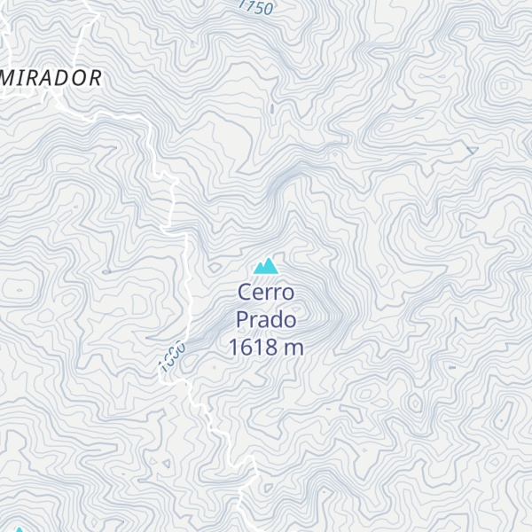 Map of Cerro Prado