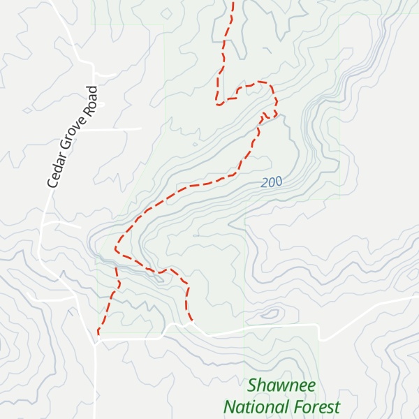 Map of Cedar Bluff