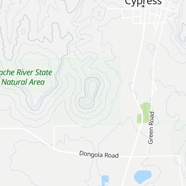 Map of Round Bluff