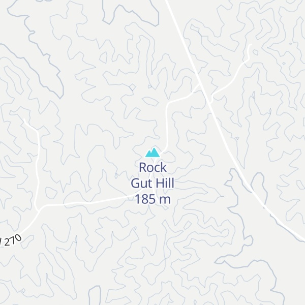 Map of Rock Gut Hill