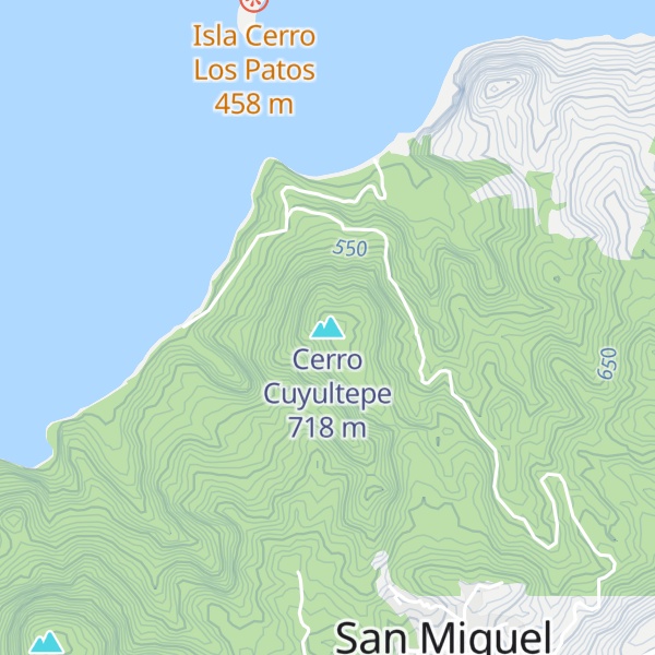 Map of Cerro Cuyultepe