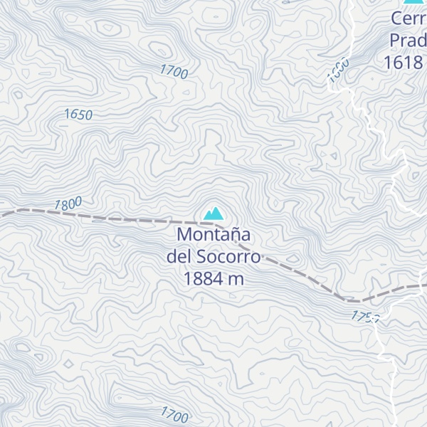 Map of Montaña del Socorro