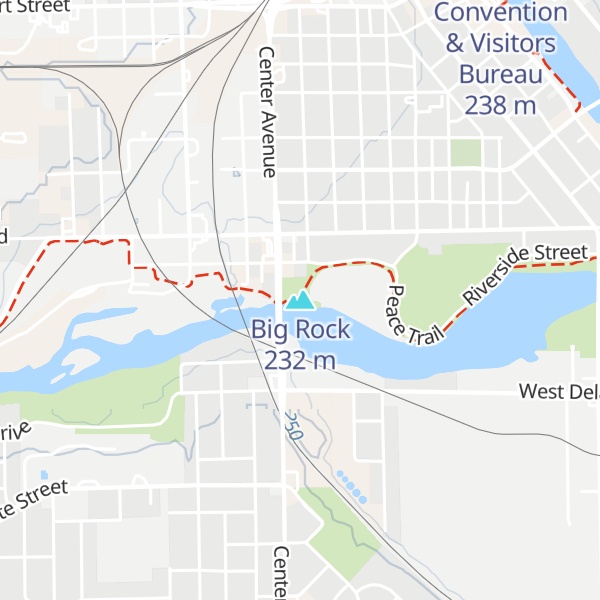 Map of Big Rock