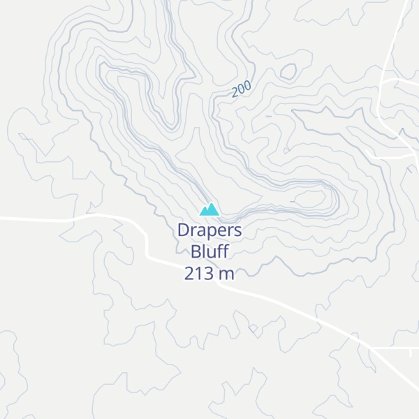 Map of Drapers Bluff