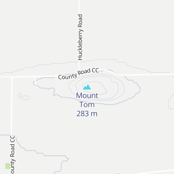 Map of Mount Tom