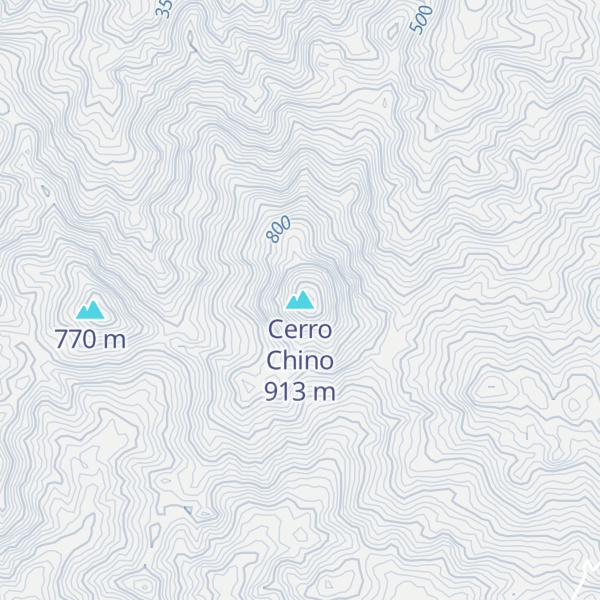 Map of Cerro Chino