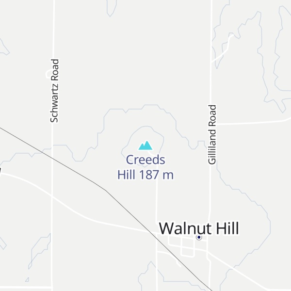 Map of Creeds Hill