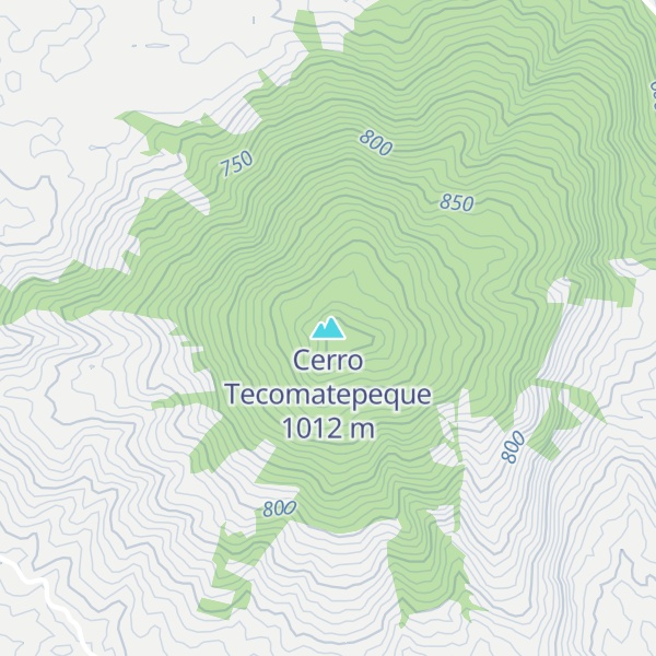 Map of Cerro Tecomatepeque