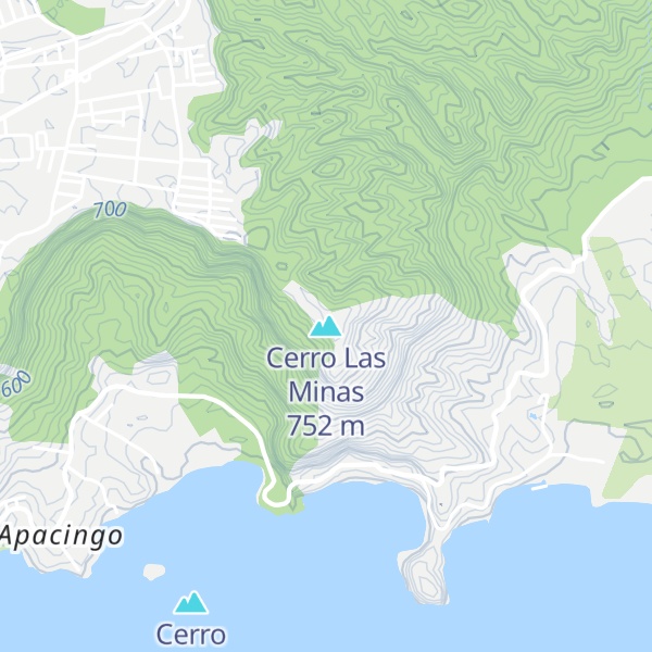 Map of Cerro Las Minas