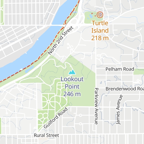 Map of Lookout Point