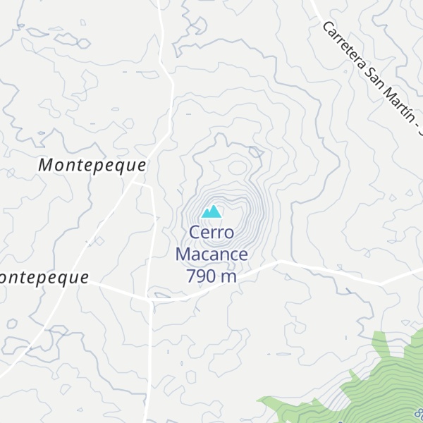 Map of Cerro Macance