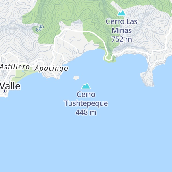 Map of Cerro Tushtepeque