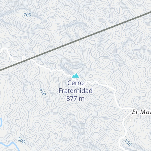 Map of Cerro Fraternidad