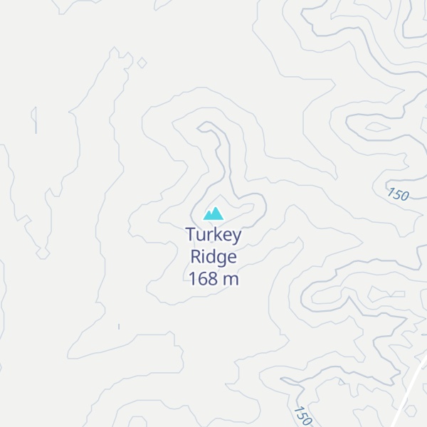 Map of Turkey Ridge