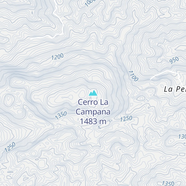 Map of Cerro La Campana