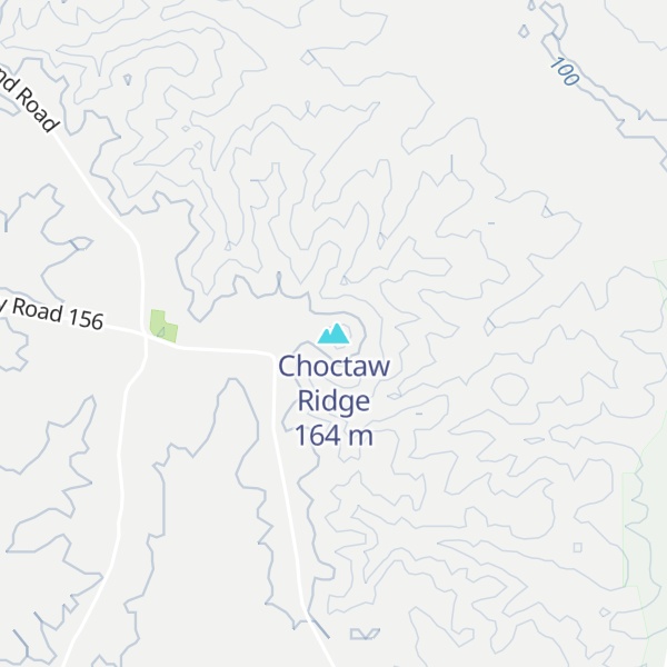 Map of Choctaw Ridge