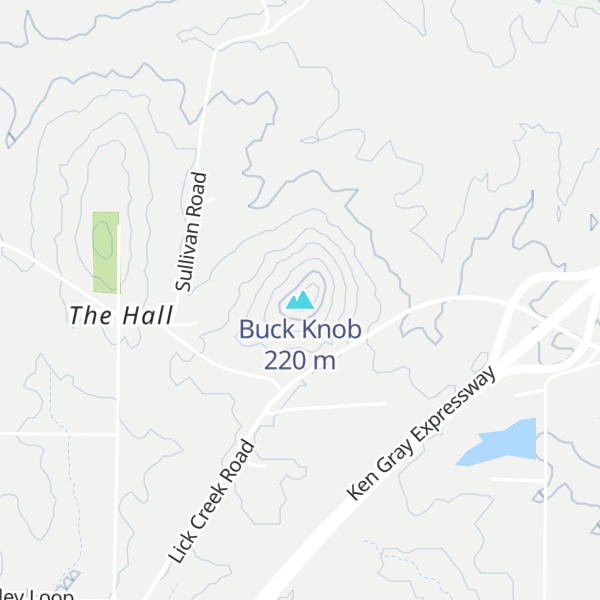Map of Buck Knob