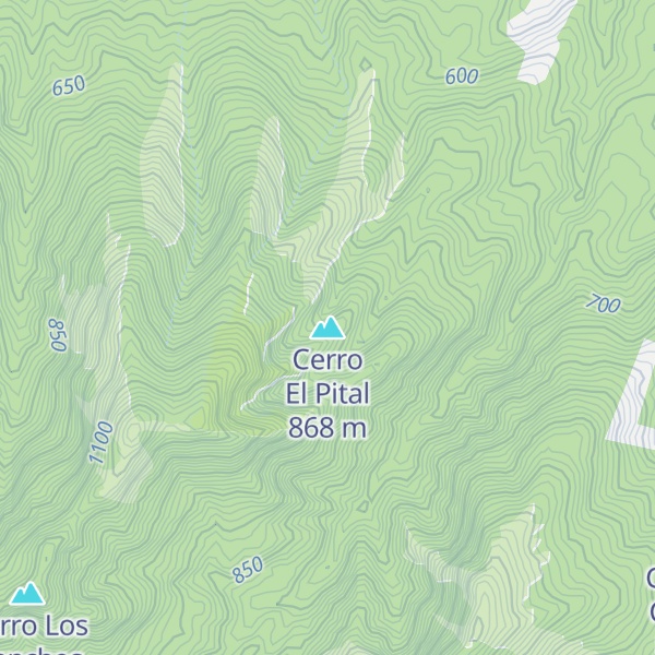 Map of Cerro El Pital
