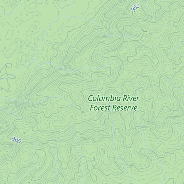 Map of Little Quartz Ridge