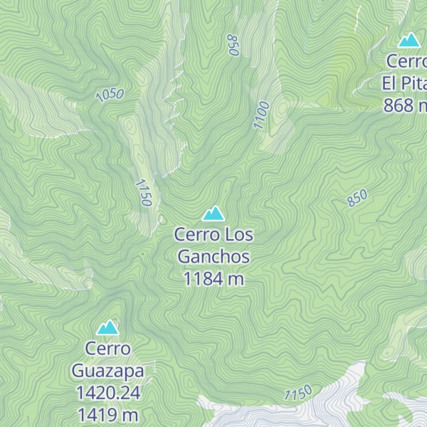 Map of Cerro Los Ganchos