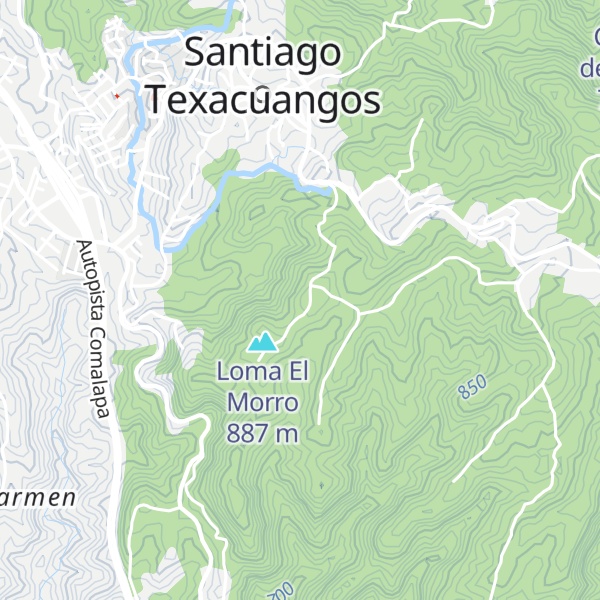 Map of Loma El Mirador
