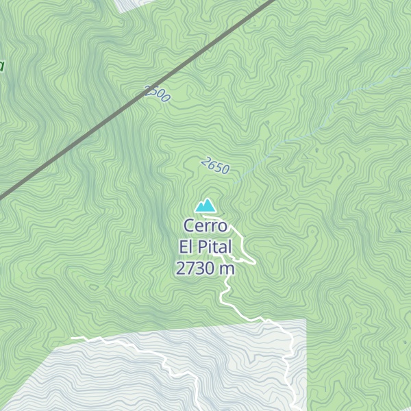 Map of Cerro El Pital
