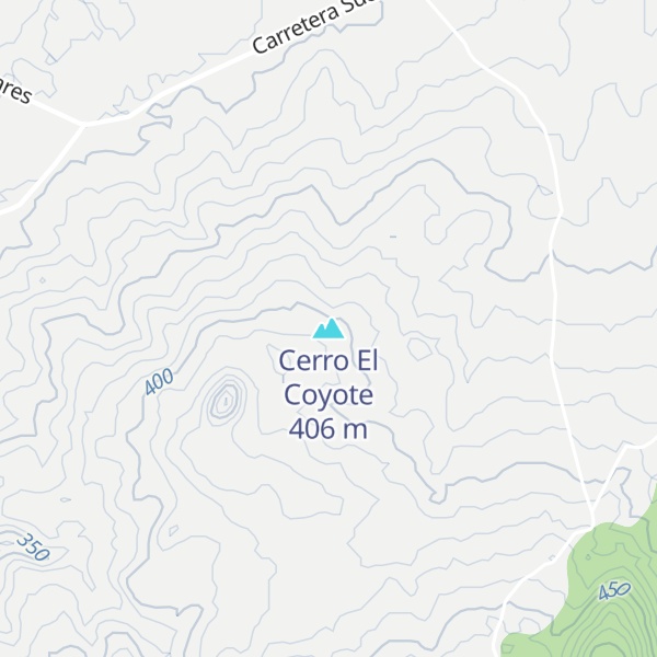 Map of Cerro El Coyote