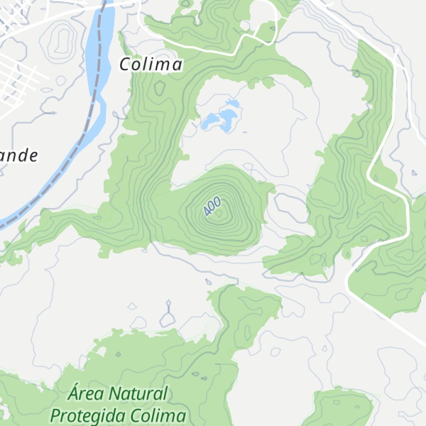 Map of Cerro de Colima