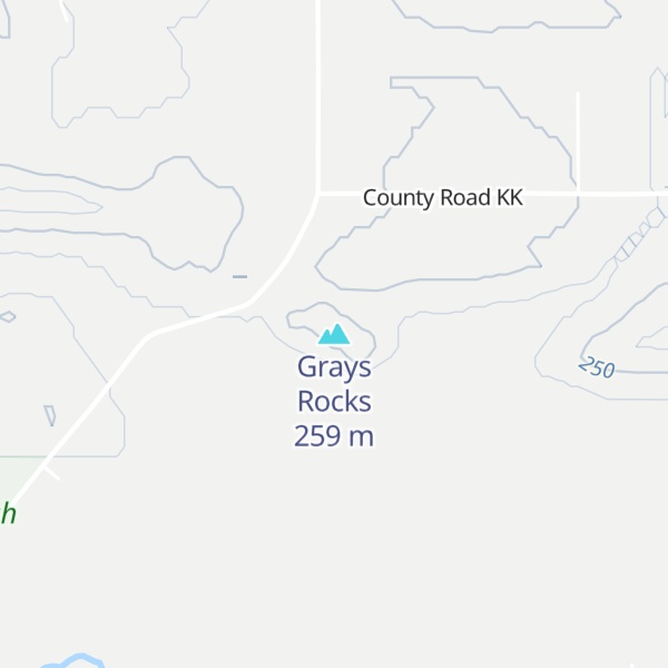 Map of Grays Rocks