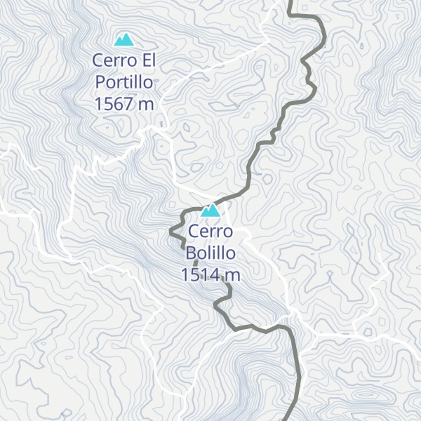 Map of Cerro Bolillo