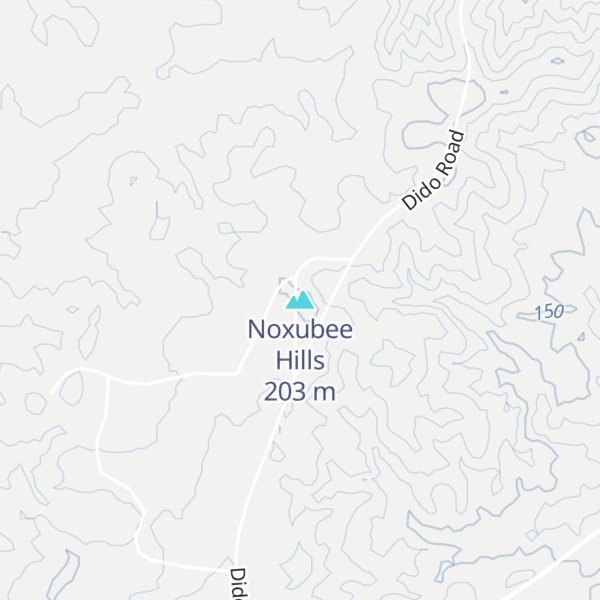 Map of Noxubee Hills
