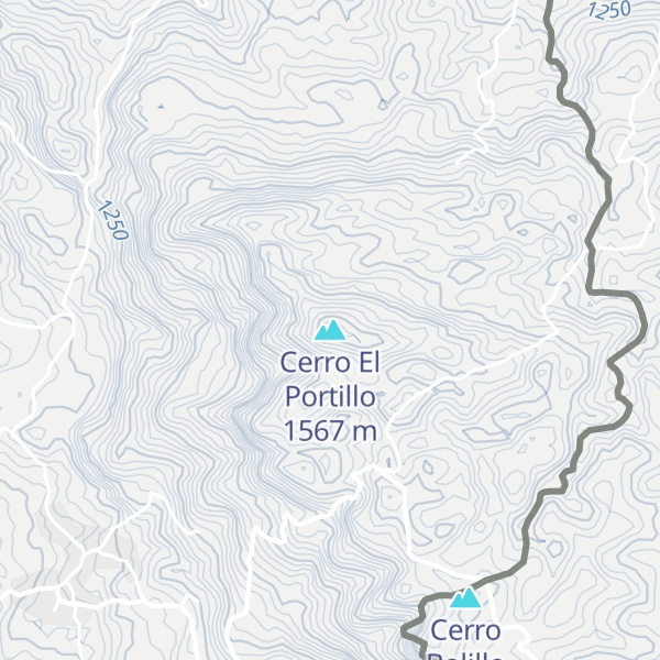 Map of Cerro El Portillo
