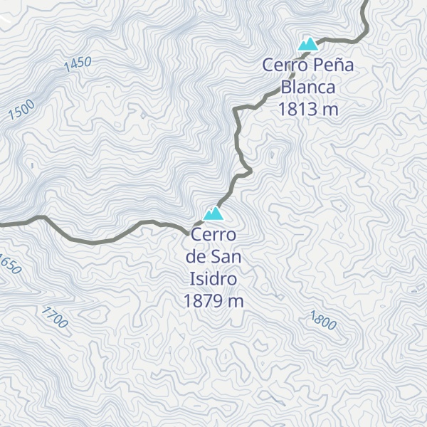 Map of Cerro de San Isidro
